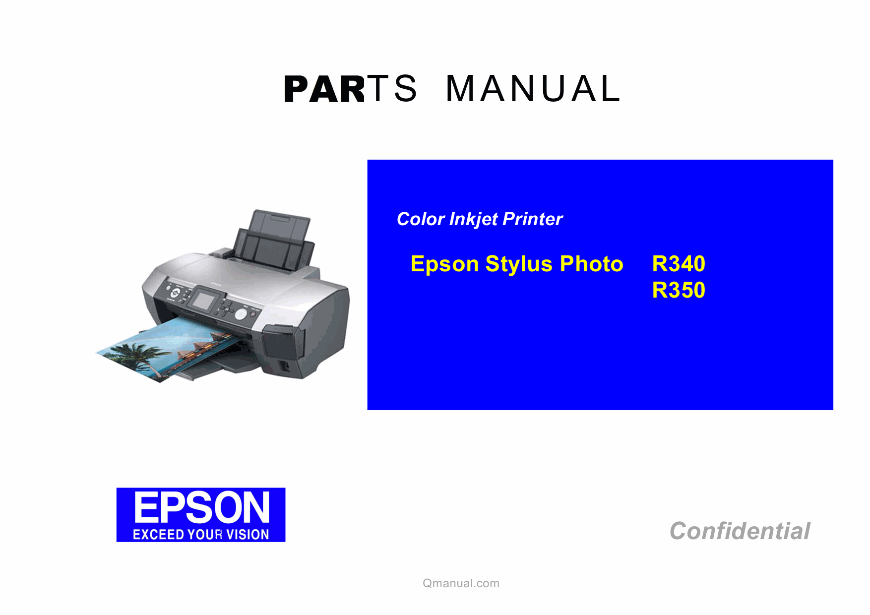 EPSON StylusPhoto R340 R350 Parts Manual-1